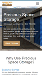 Mobile Screenshot of preciousspacestorage.com